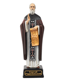 Statue of Saint Sergius of Radonezh (hand-painted)