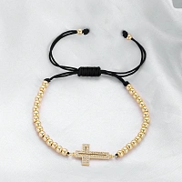 Bracelet with a metal cross