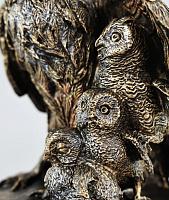 Statuette Owl - jewelry box (Vernissage color)