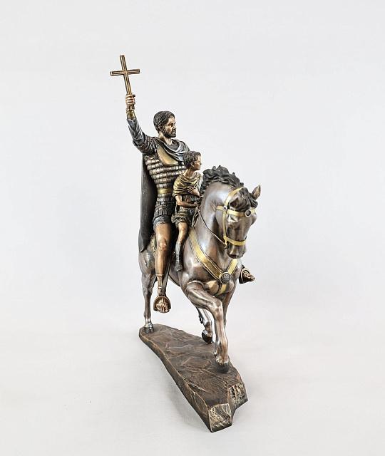 Figurine of Saint Sarkis with Son Martiros on Horse (Vernissage Color)