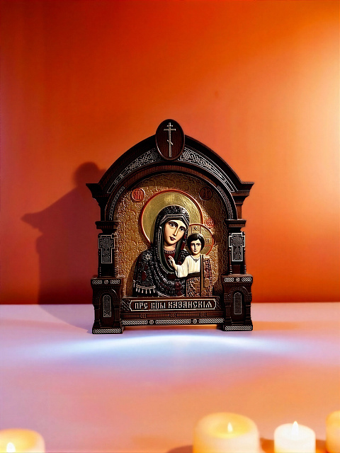 Icon of the Kazan Mother of God (hand-painted)