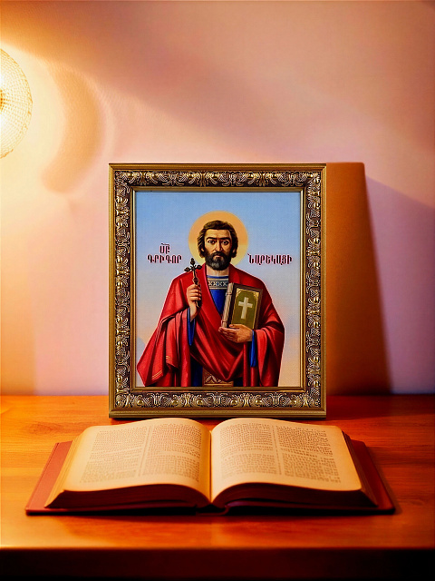 Icon "Saint Grigor Narekatsi", 22 x 18