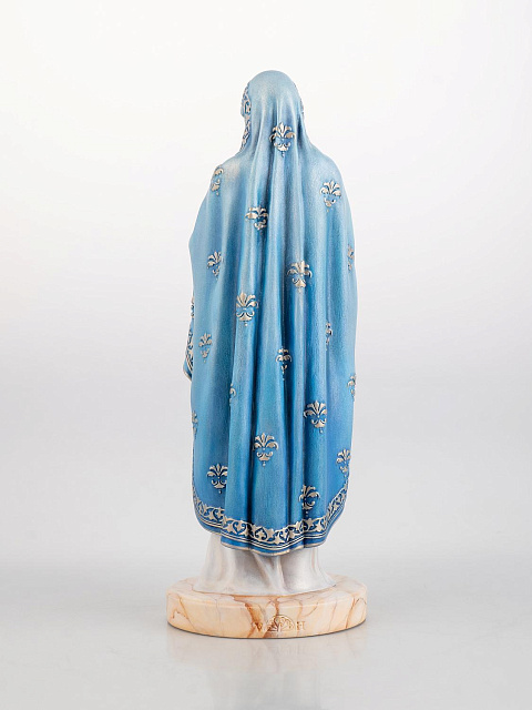 Statuette of the Holy Virgin Mary in blue (hand-painted)