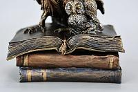 Statuette Owl - jewelry box (Vernissage color)