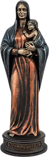 Statuette Virgin Mary with child (Vernissage color)