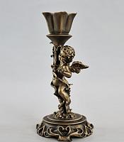 Candle holder with little angel (right)
