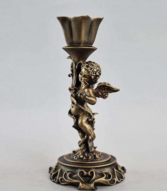 Candle holder with little angel (right)