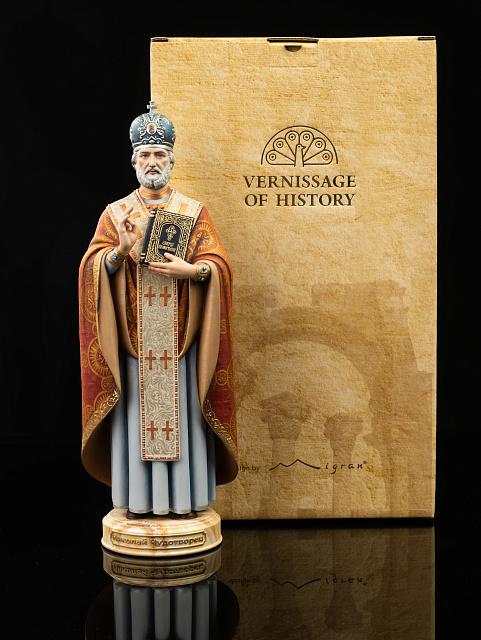 Statue of Saint Nicholas the Wonderworker (hand-painted)
