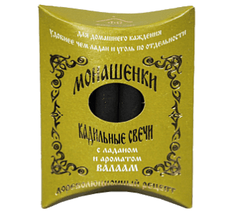 Small incense candles, 7 pcs/pack (Valaam)