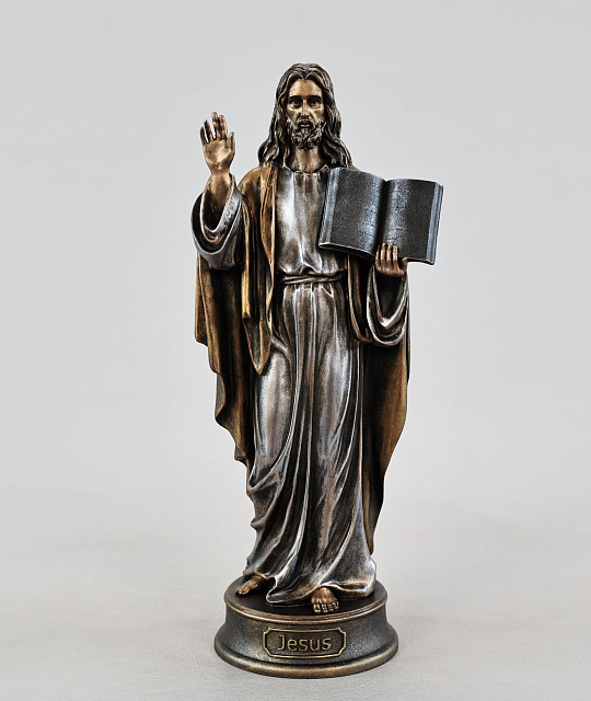 Statuette Jesus with the Old Testament (Vernissage color)