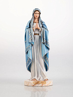 Statuette of the Holy Virgin Mary in blue (hand-painted)