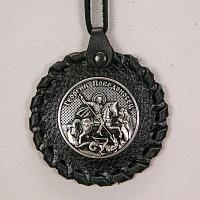 Medallion with the image of St. George the Victorious (woven)
