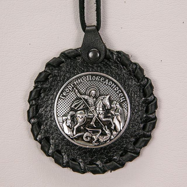 Medallion with the image of St. George the Victorious (woven)