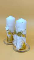 Candles for  wedding "Angel" (2 pieces)