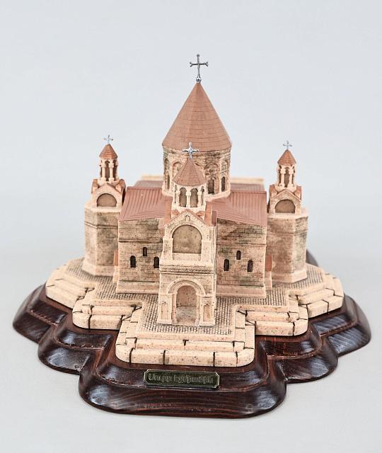 Composition of the Etchmiadzin Cathedral (hand painting)