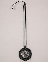 Medallion with the image of St. Nicholas the Wonderworker (woven)
