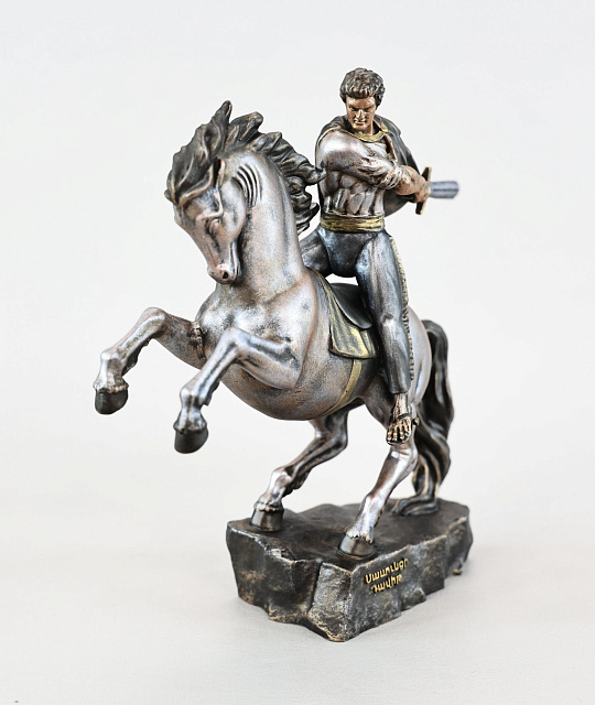 Statuette David of Sasun on horseback (Vernissage color)
