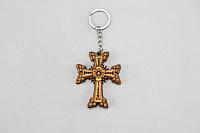 Keychain Cross with the symbol of eternity