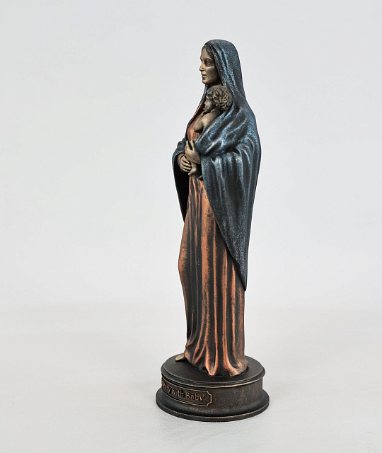 Statuette Virgin Mary with child (Vernissage color)