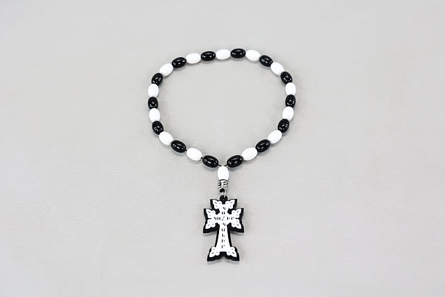 Prayer beads with cross, payir paypanir (assorted)