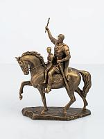 Statue of Saint Sargis with his son Martiros on horseback