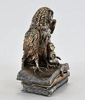 Statuette Owl - jewelry box (Vernissage color)