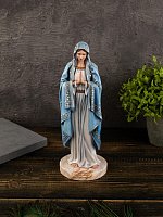 Statuette of the Holy Virgin Mary in blue (hand-painted)