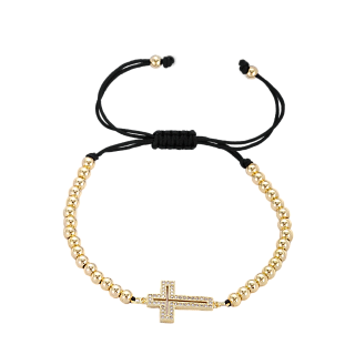 Bracelet with a metal cross