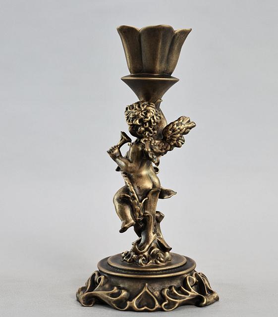 Candle holder with little angel (right)