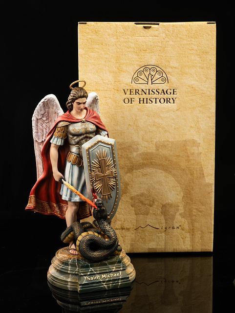 Statue of Archangel Michael (hand-painted)