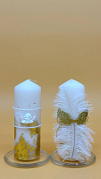 Candles for  wedding "Angel" (2 pieces)