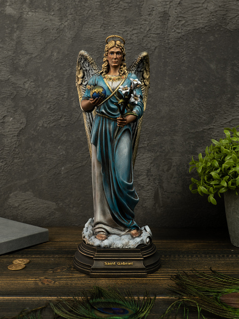 Statue of Archangel Gabriel (Vernissage color)