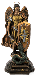 Statue of Archangel Michael (Vernissage color)