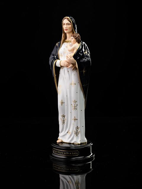 Statue of the Holy Virgin Mary with Child (hand-painted)