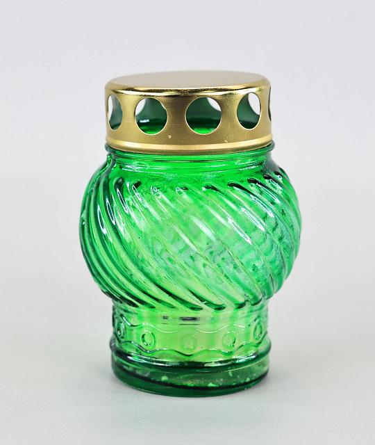 Glass lampada, filled (Non-extinguishing candle), assorted