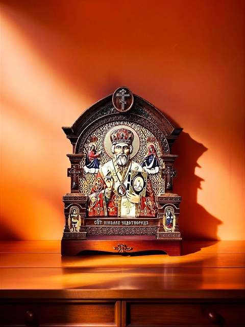 Icon of Saint Nicholas the Wonderworker (hand-painted)
