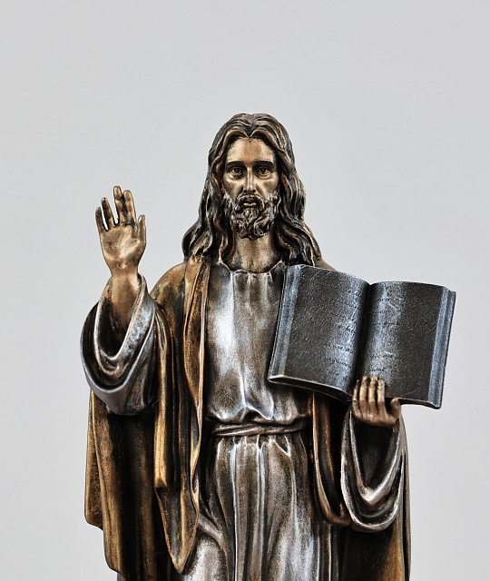 Statuette Jesus with the Old Testament (Vernissage color)