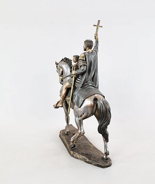 Figurine of Saint Sarkis with Son Martiros on Horse (Vernissage Color)