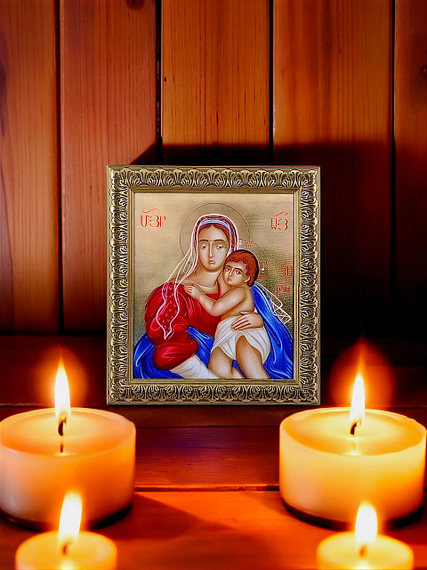 Icon "The Virgin Mary with the Child", 22 x 18