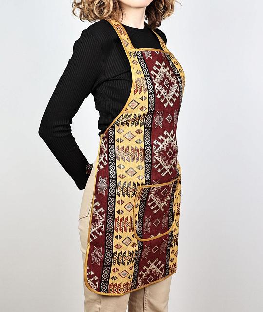 Apron made of fabric with ornament (color 1)