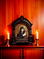 Icon of the Kazan Mother of God (hand-painted)